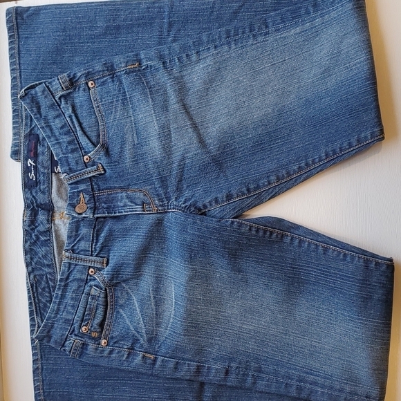 7 For All Mankind Dark Wash Bootcut Jeans 28 - Picture 5 of 8